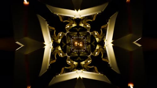 Endless Background with Glowing Forms and Rhythmic Neon Pulsations