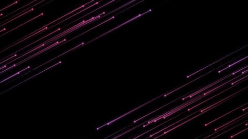 HD Matrix Digital Data Lines | Futuristic Cyberspace Code Stream Background Loop