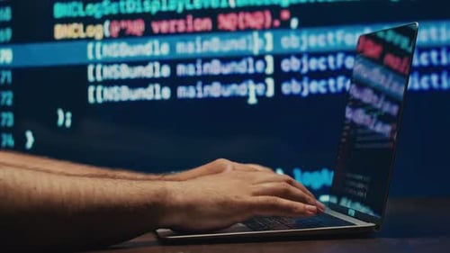 Man Work With Chat Gpt Ai Online Connecting.