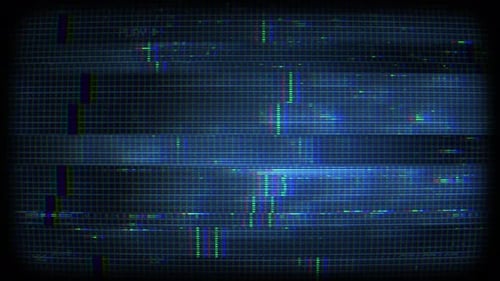 Digital Glitch Grid Line Noise Transition Overlay