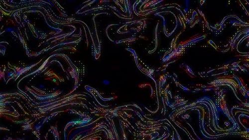 Abstract Glitch Digital Fluid Background Motion Loop