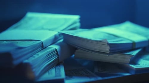 Un coffre-fort avec de l'argent gagné