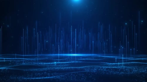 Futuristic abstract data matrix data matrix wave, meta space metaverse, telemetry encrypt numbers