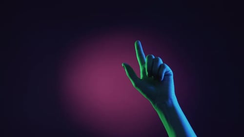 Pointing Gesture Invisible Text Advertising