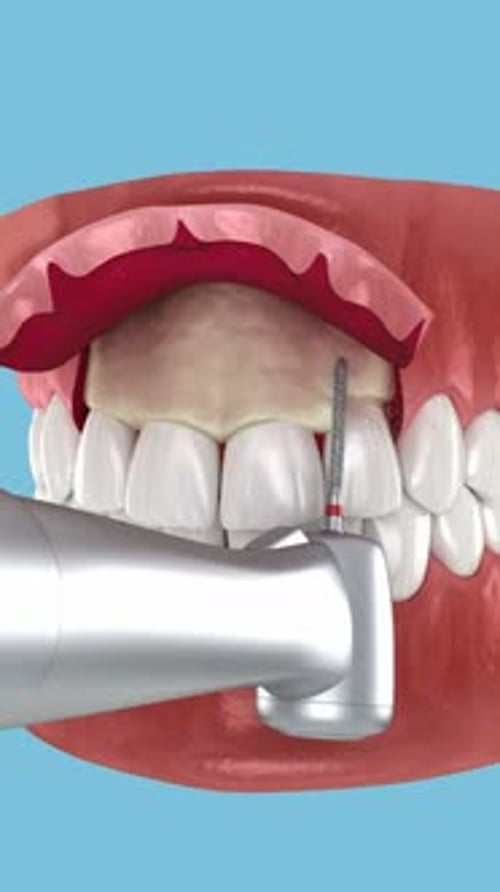 Frontal gum line correction, surgery, Esthetic surgery