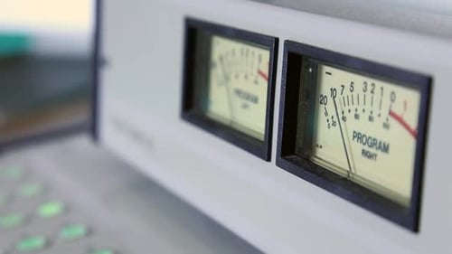 Moving UV Meters on Radio Professional Console
