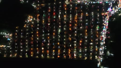 Aerial view of the Third largest Muslims congregation in Barisal, Bangladesh.