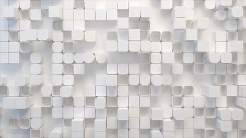 Pure White Cubes Background
