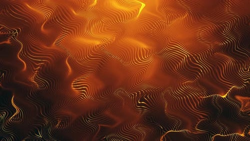 Abstract Wavy Glowing Lines Background Animation Loop