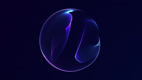 Abstract Fluid Light Circle Logo Reveal