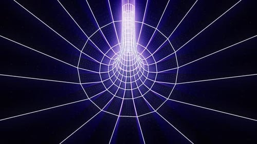 Tunnel tordu en boucle 4K
