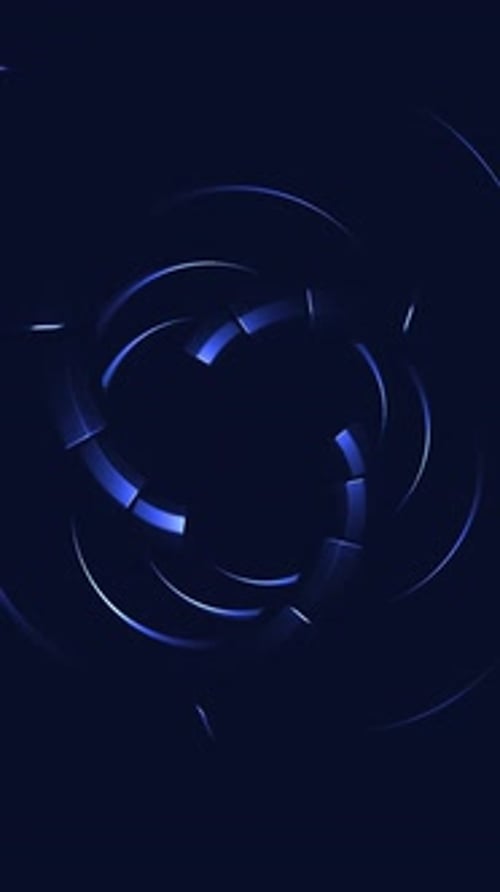 Vertical Video - Dark Blue Metallic Spiral Abstract Technology Background