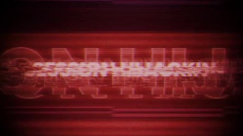 Word-VHS-Effekt bei Sitzungsüberfall auf digitaler Bildschirmnachricht