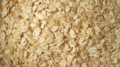 Nutritious rolled oats, a breakfast staple.