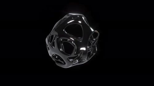 Abstract Liquid Sphere Morphing Seamless Loop Animation