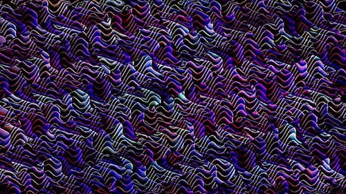Colorful Abstract Wavy Pattern Motion Background Loop