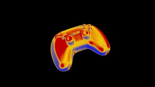 Heatmap Joystick Icon Loop Animation