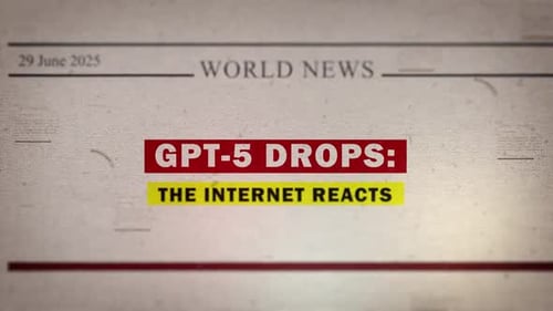 Retro Newspaper World News Headline Kinetic Typography Reveal