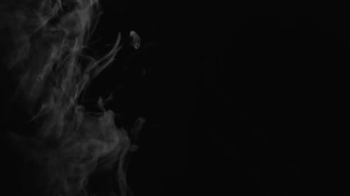 Smoke Background Steam Wave Fog on Black