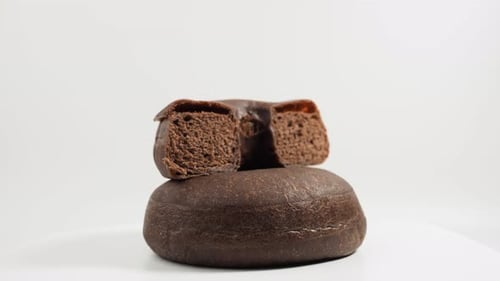 Chocolate Donut, Close Up Food Photography