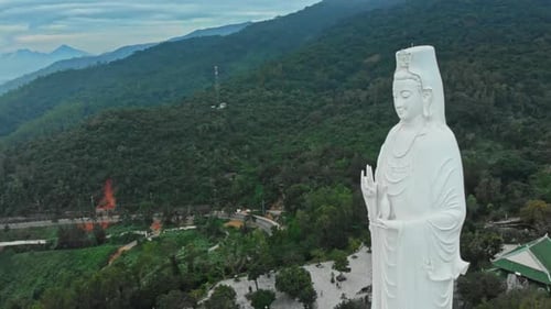 Big Statue of Guanyin at Danang Vietnam