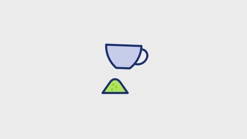 Animated Flat Design Tea Cup Preparation