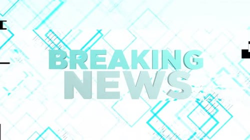 Broadcast News Transition Alpha channel Looped