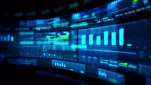 Futuristic global financial data visualization 03