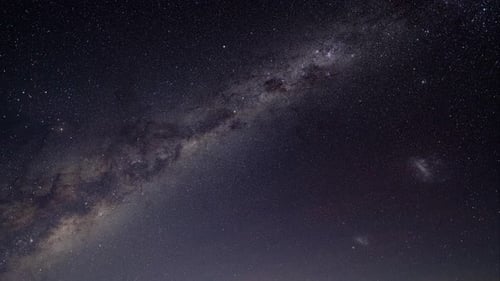 Timelapse of a Galaxy Moving in the Night Sky