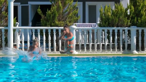 Children in the Pool