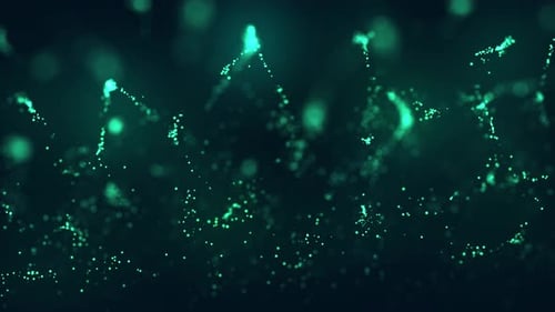 Abstract Digital Glowing Particle Flow Background