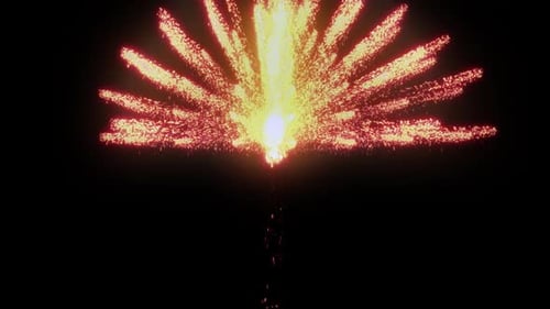Celebratory Rising Sparks Explosion Effect