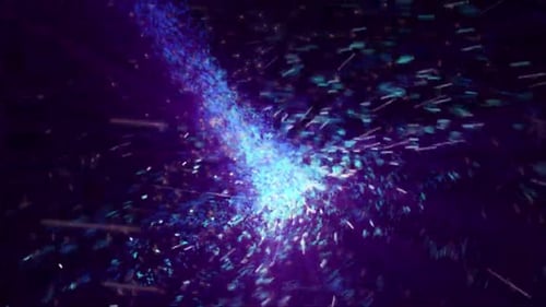 Colorful Particles Irregular Moving Animation Background