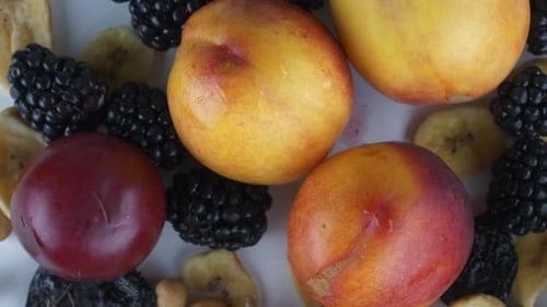 Fruit mix of ripe berries