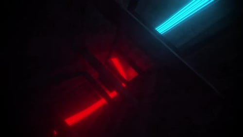 Futuristic Abstract Neon Digital Logo Reveal