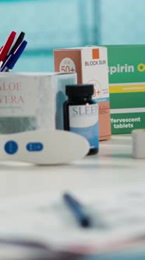 Vertical Video Spacious and Empty Healthcare Office with Modern Medical Equipment