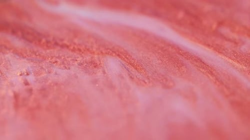 Paint Grain Texture Glitter Swirls Red White Fluid