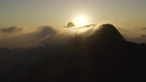 Vista aérea do Rio de Janeiro, Brasil.