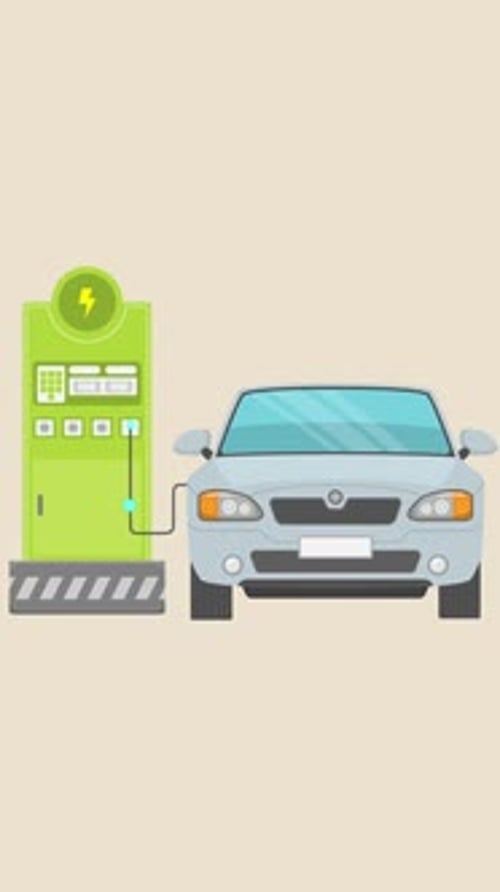 Charging Station For Electric Car Vertical