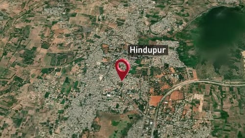 Hindupur City Map Zoom (India) from Space to Earth