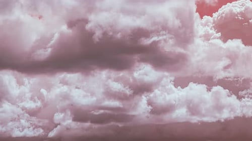 Dreamy Pink Clouds Time-Lapse Across the Sky