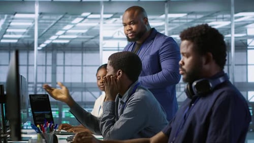 Data Center Team Leader Supervising Engineers Implementing AI