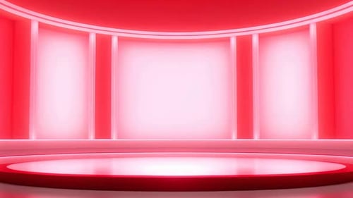 Modern Red Virtual Studio Background
