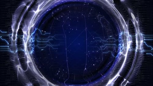 Futuristic Technology Animation Background, Loop