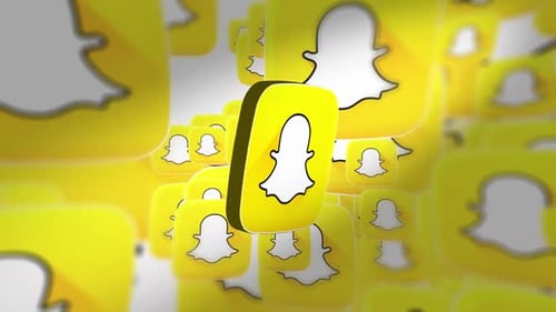 Snapchat-Logo in 3D