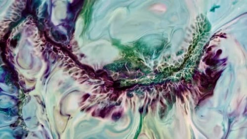 Swirling Abstract Liquid Background with Blue and Purple Colors