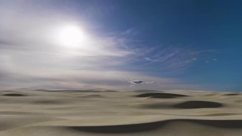 Desert dunes on sunny day, Aerial