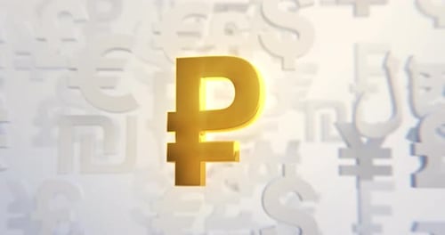 Russian Ruble - Currency Loop - 4K