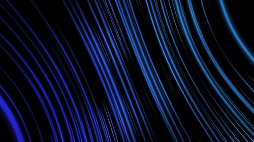Abstract Glowing Blue Lines Motion Background Loop
