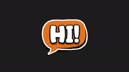 Sketchy Animated Speech Bubble Text Pop-Up